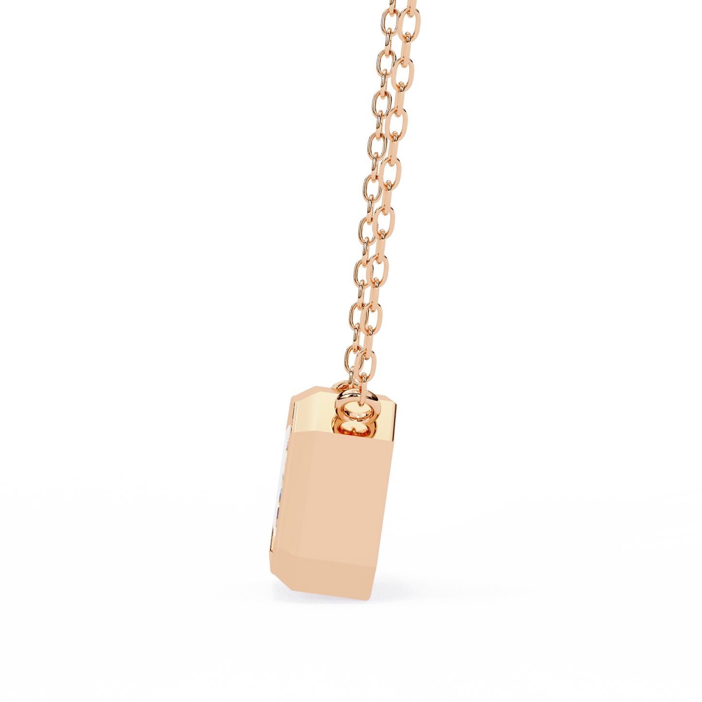 lgd solitaire pendant emerald stone (1.20ct) in 14k gold without chain