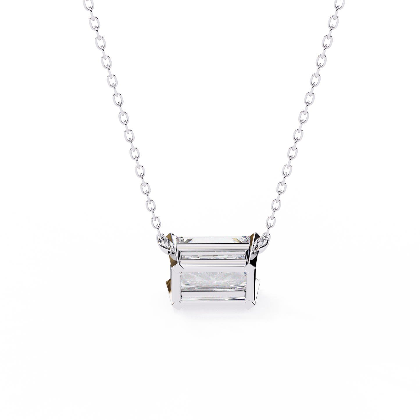 lgd solitaire pendant radiant stone (1.95ct) in 14k gold without chain
