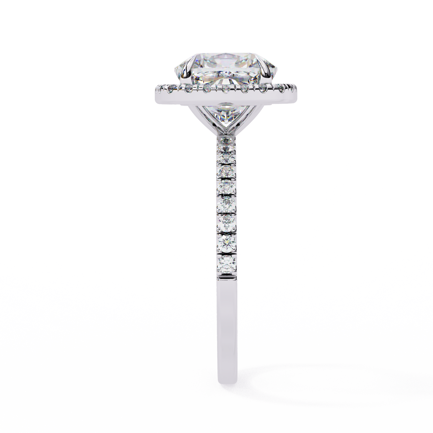 2.31 carat cushion cut halo diamond engagement ring for women โ elegant bridal jewelry