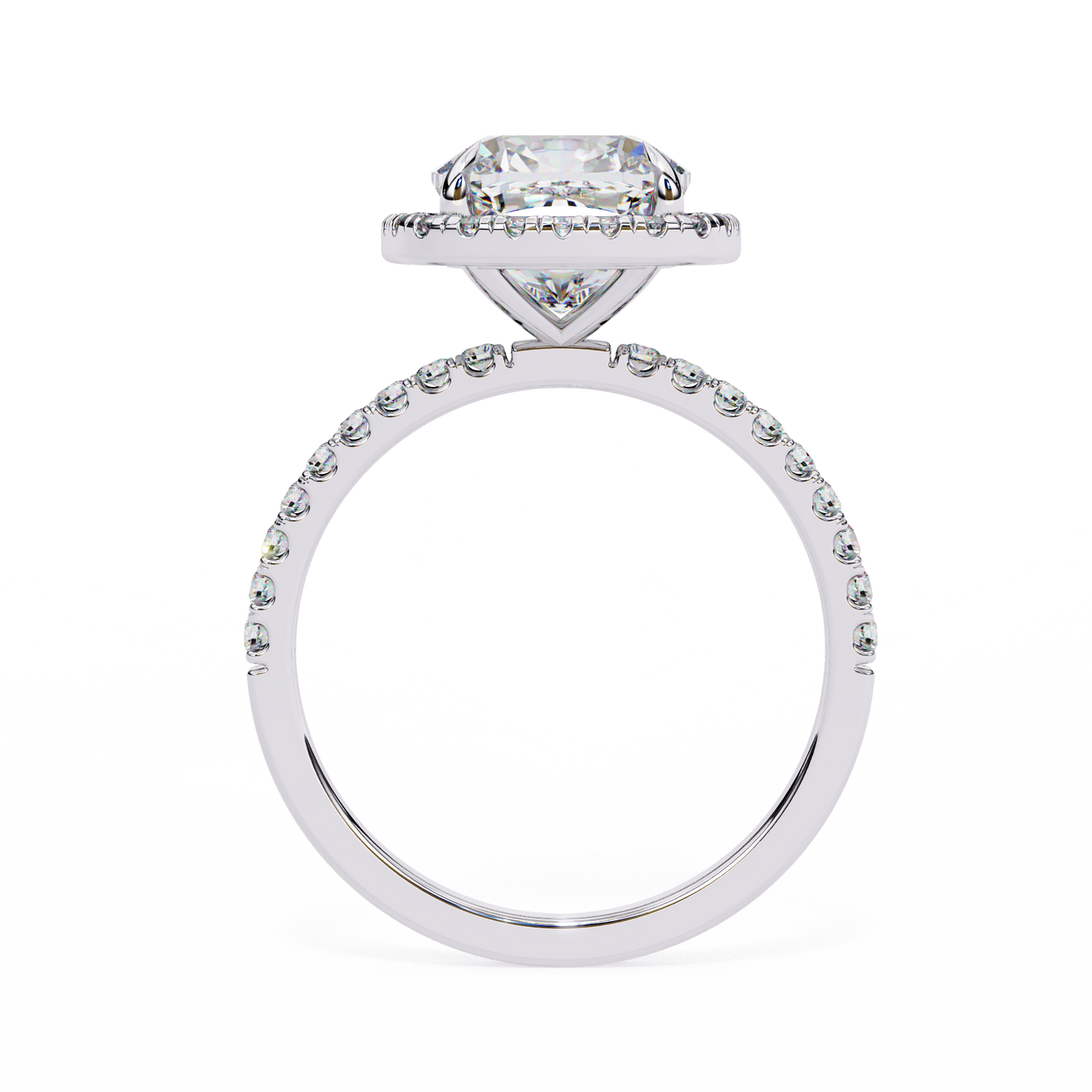 2.31 carat cushion cut halo diamond engagement ring for women โ elegant bridal jewelry