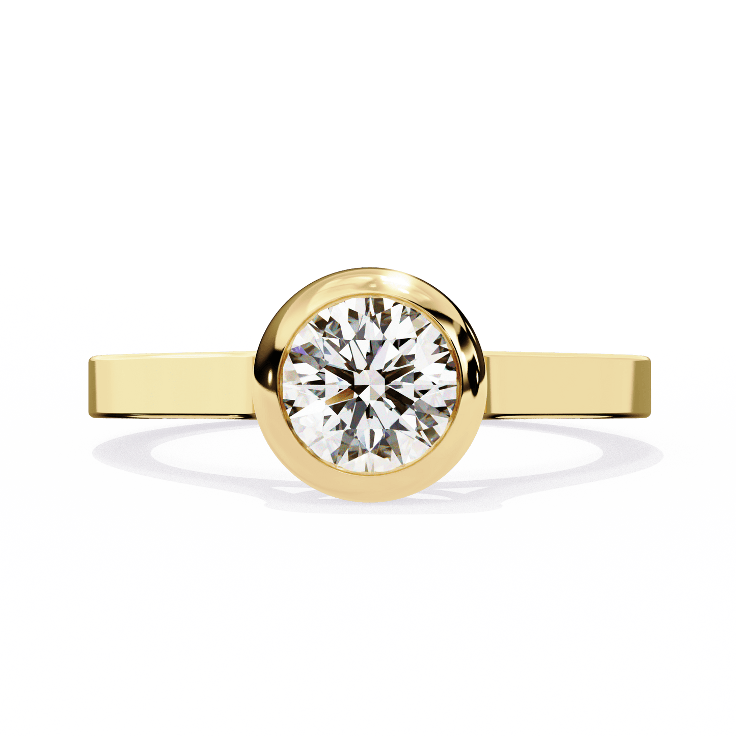 2 carat round cut solitaire diamond engagement ring – classic bridal jewelry