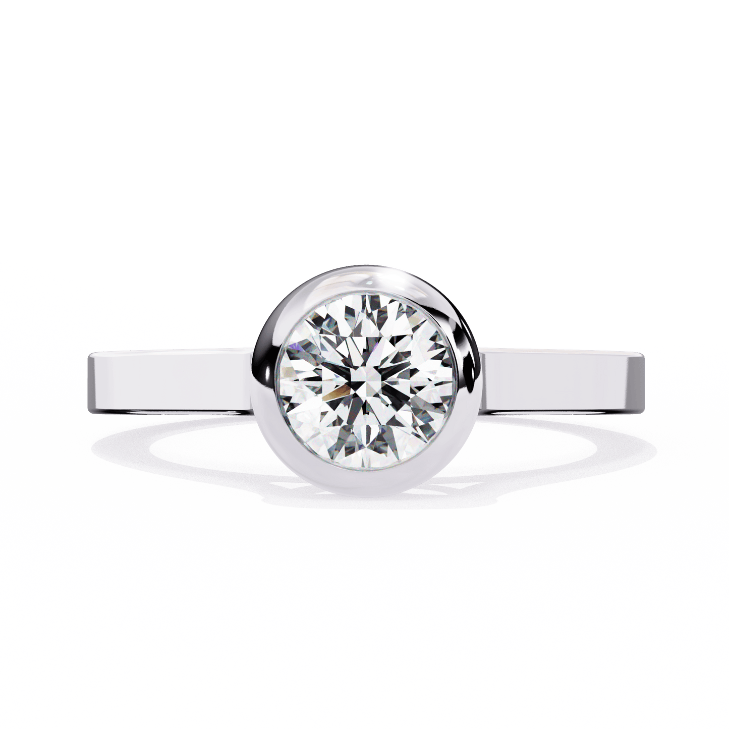 2 carat round cut solitaire diamond engagement ring – classic bridal jewelry