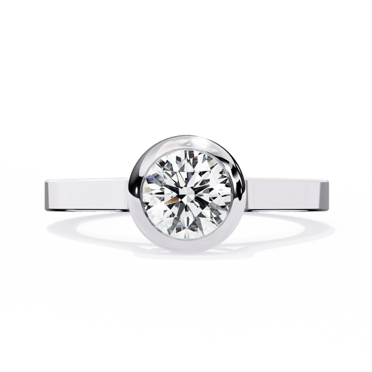 2 Carat Round Cut Solitaire Diamond Engagement Ring – Classic Bridal Jewelry