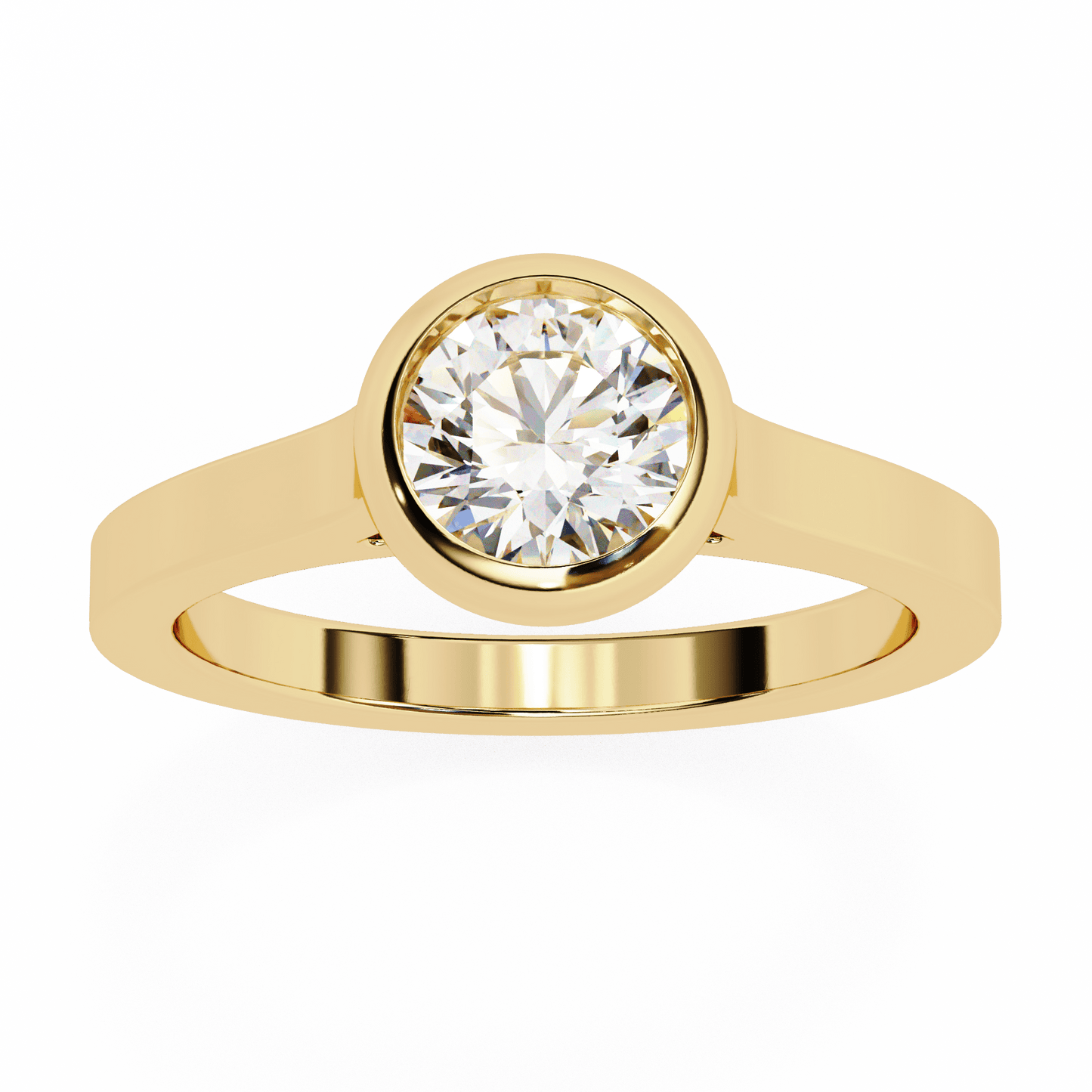2 carat round cut solitaire diamond engagement ring – classic bridal jewelry