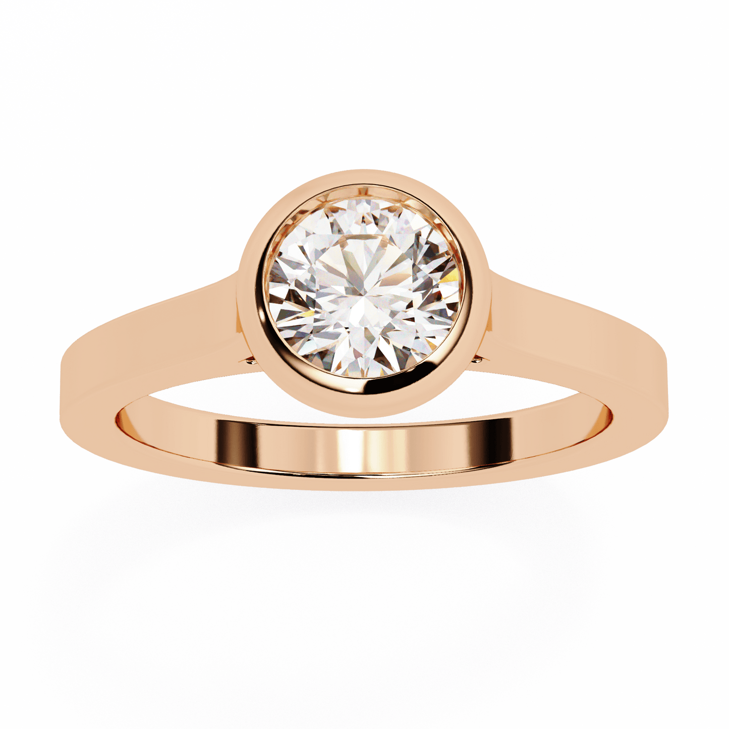 2 carat round cut solitaire diamond engagement ring – classic bridal jewelry