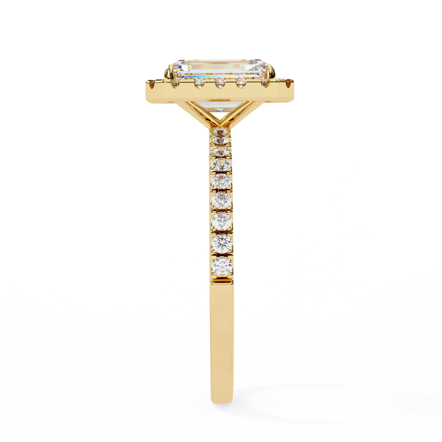 2.38 carat radiant cut halo diamond engagement ring for women – luxury bridal jewelry