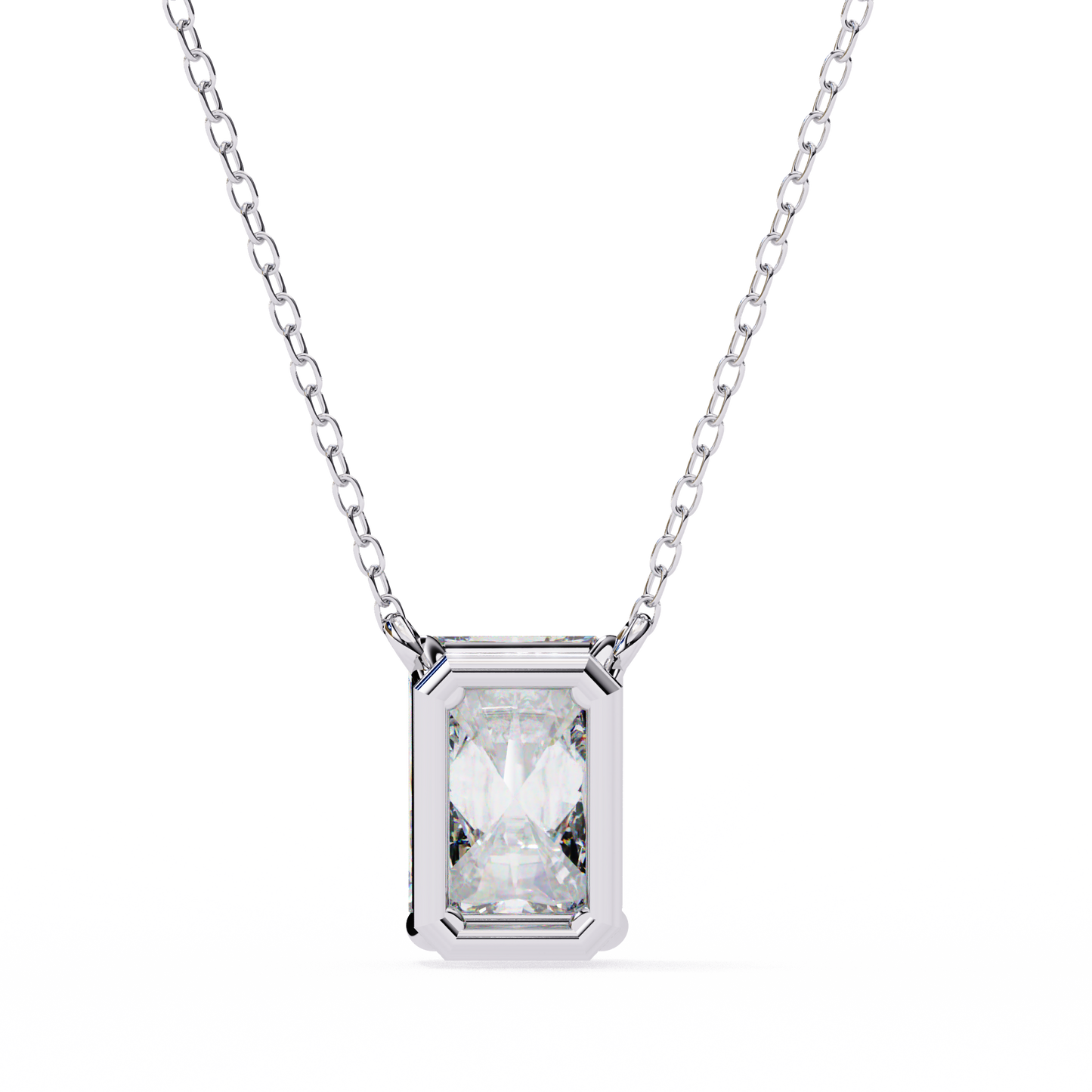 lgd solitaire pendant emerald stone (1.03ct) in 14k gold without chain