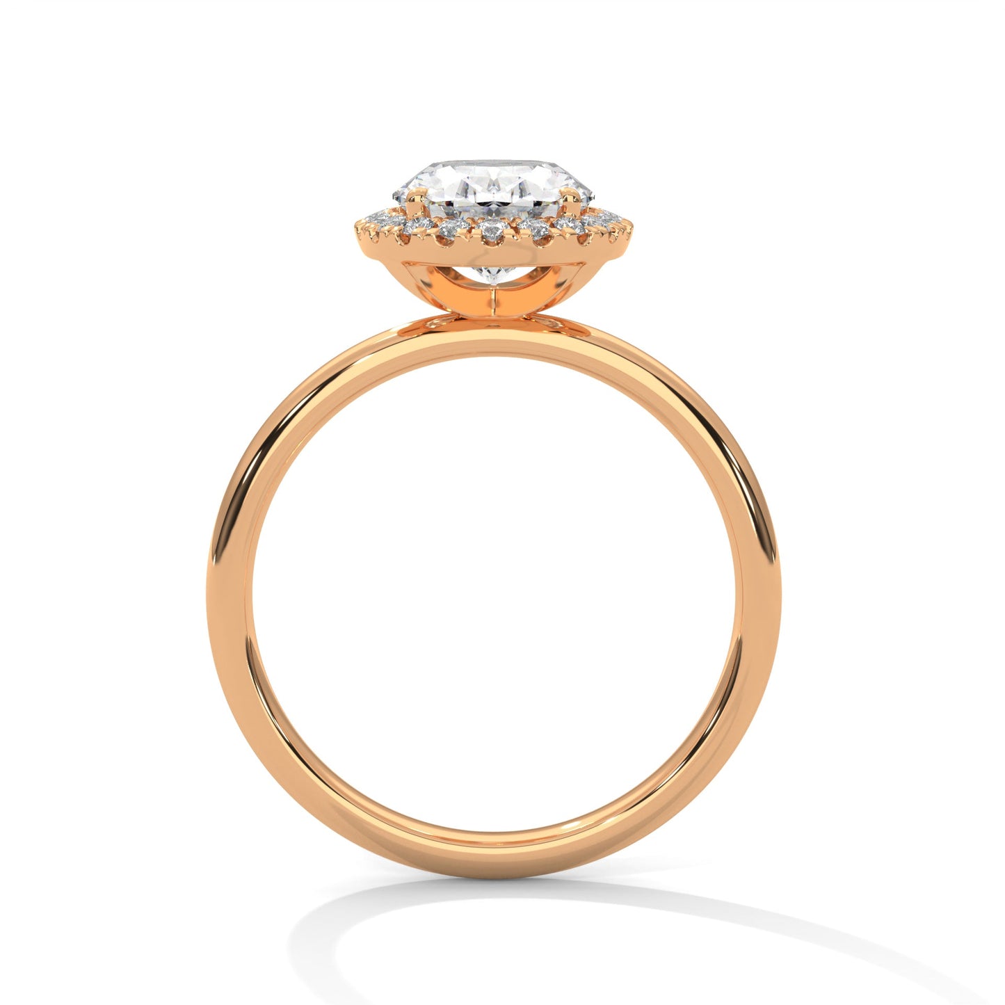 1.20 carat oval cut halo diamond engagement ring with round side stones – elegant bridal jewelry
