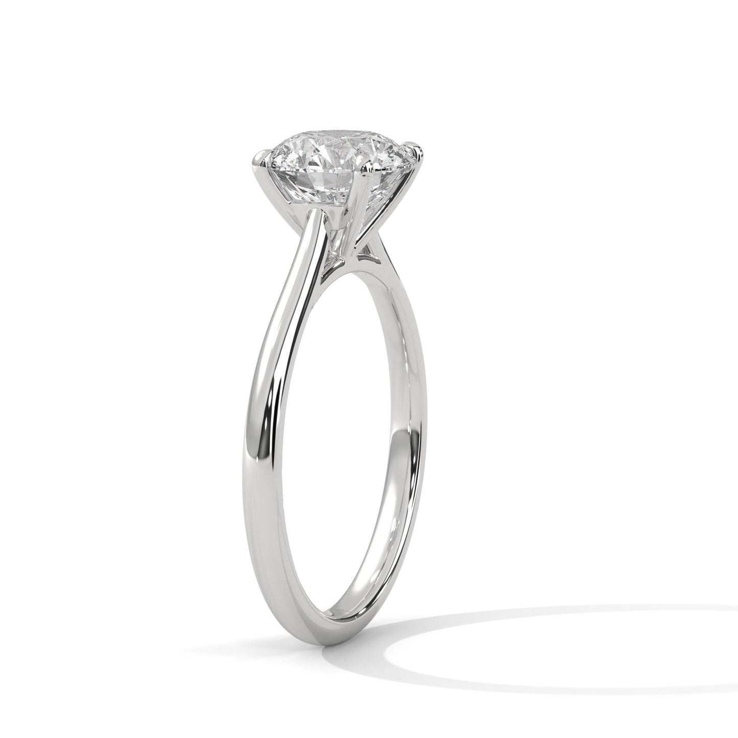 2.00 carat round solitaire diamond engagement ring for women
