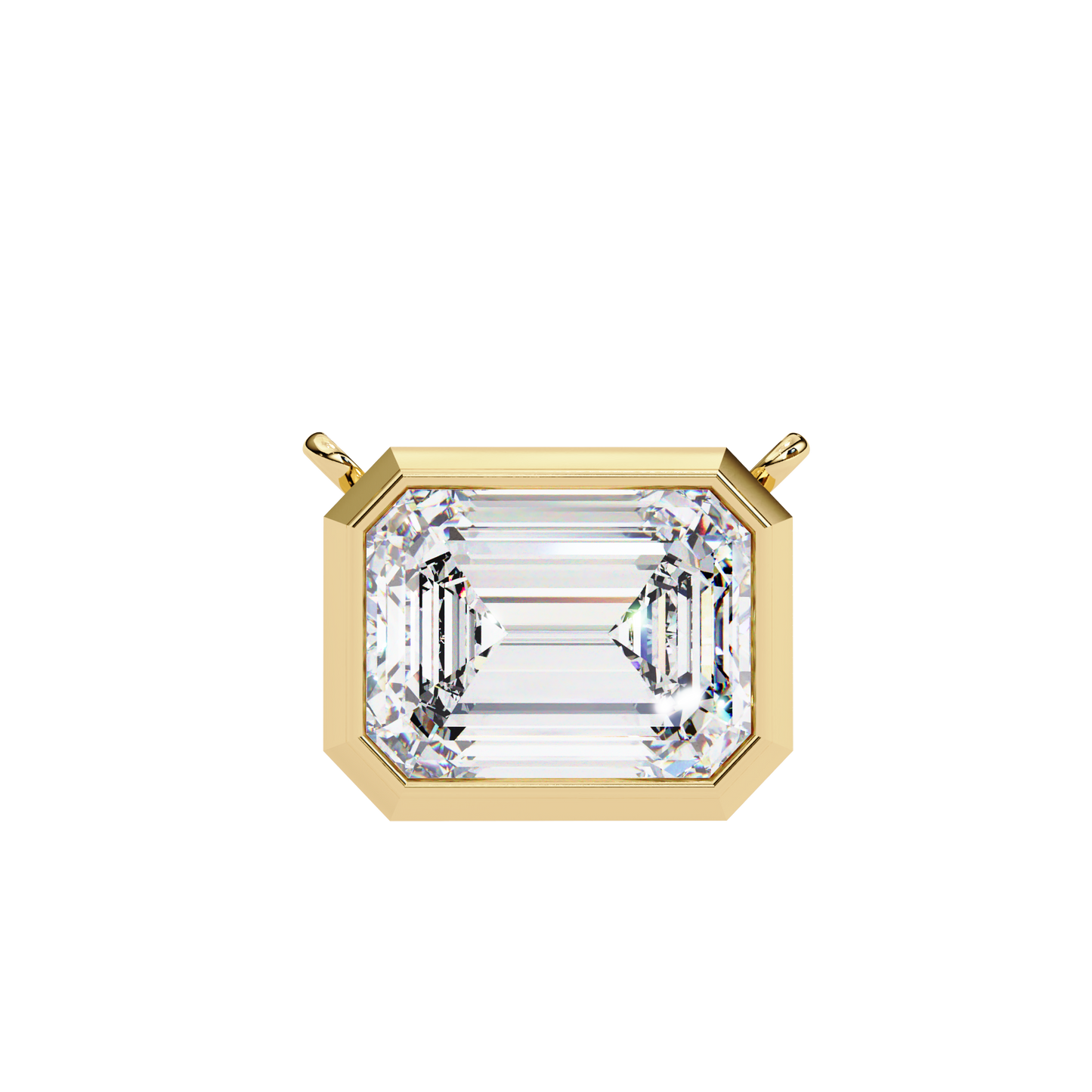 lgd solitaire pendant emerald stone (1.20ct) in 14k gold without chain