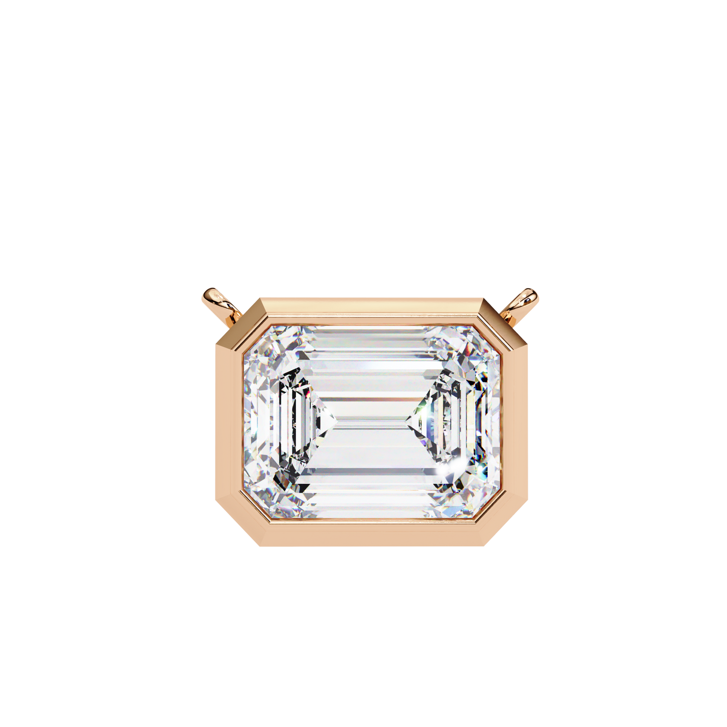 lgd solitaire pendant emerald stone (1.20ct) in 14k gold without chain