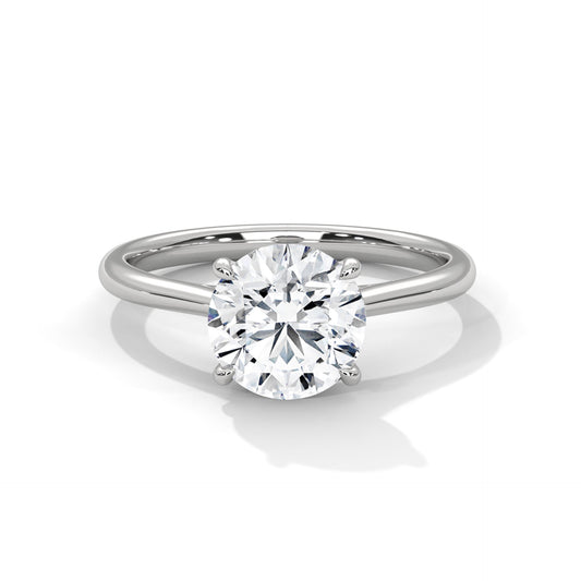 2.00 Carat Round Solitaire Diamond Engagement Ring for Women