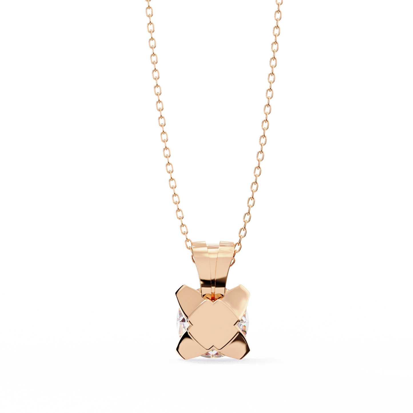 2.00 carat round brilliant cut diamond solitaire pendant necklace - elegant luxury jewelry