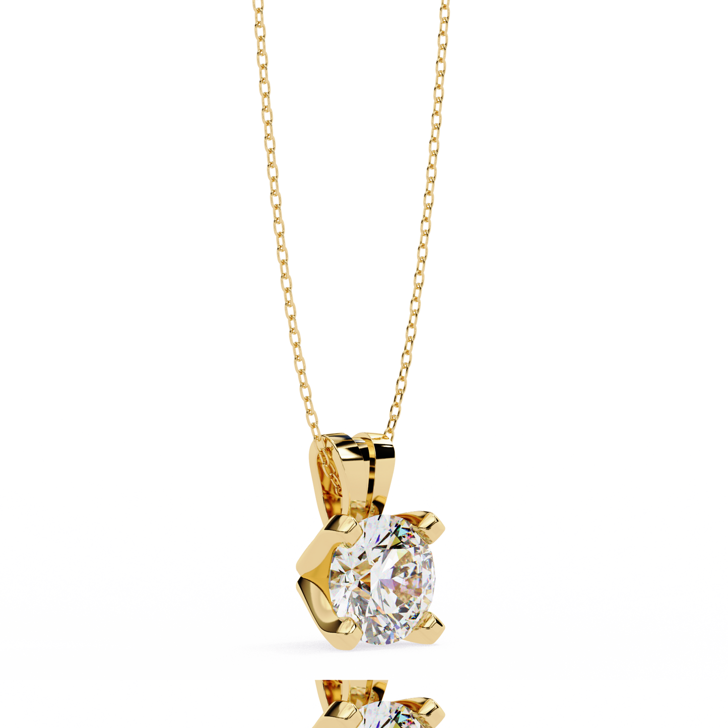 twinkle round diamond pendant (chain sold separately)