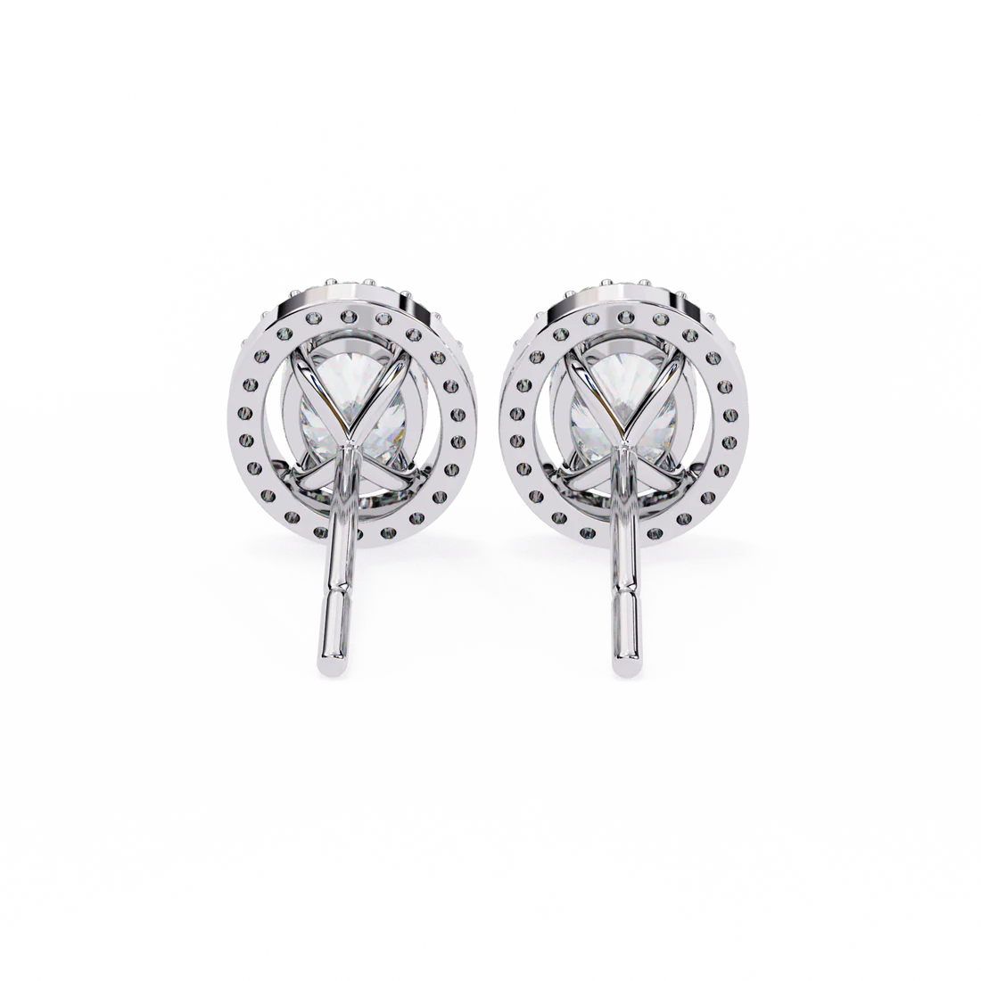 1.88 carat oval cut diamond stud earrings – classic diamond jewelry