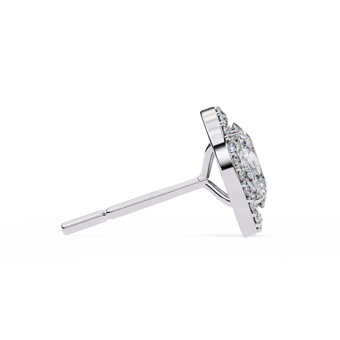 1.88 carat oval cut diamond stud earrings – classic diamond jewelry