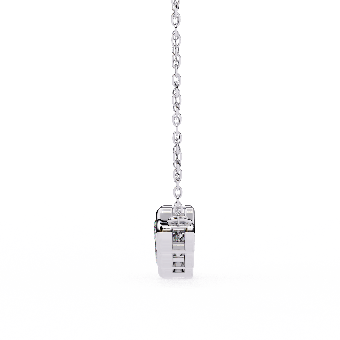 five-stone bezel set diamond pendant necklace – everyday luxury jewelry