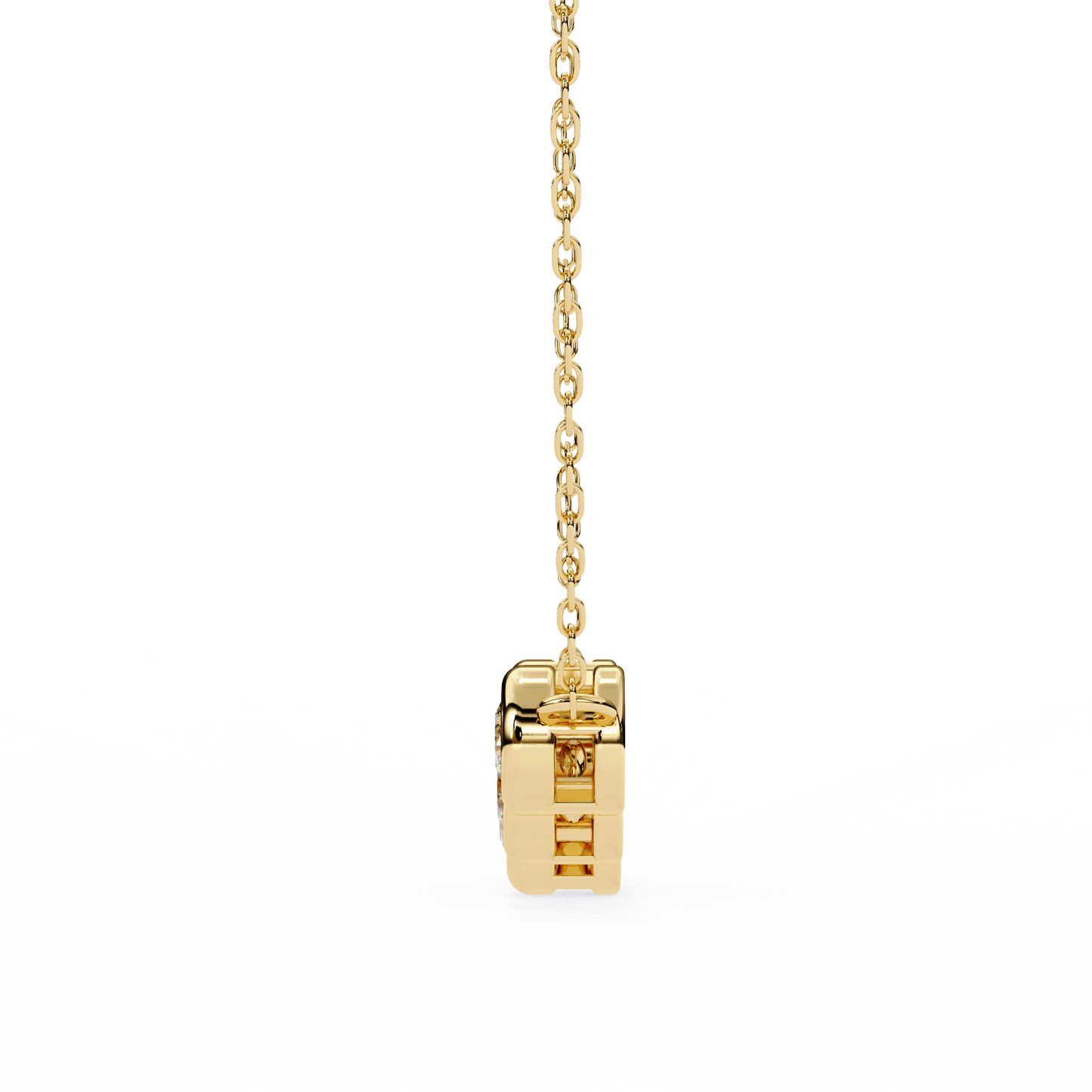 five-stone bezel set diamond pendant necklace – everyday luxury jewelry