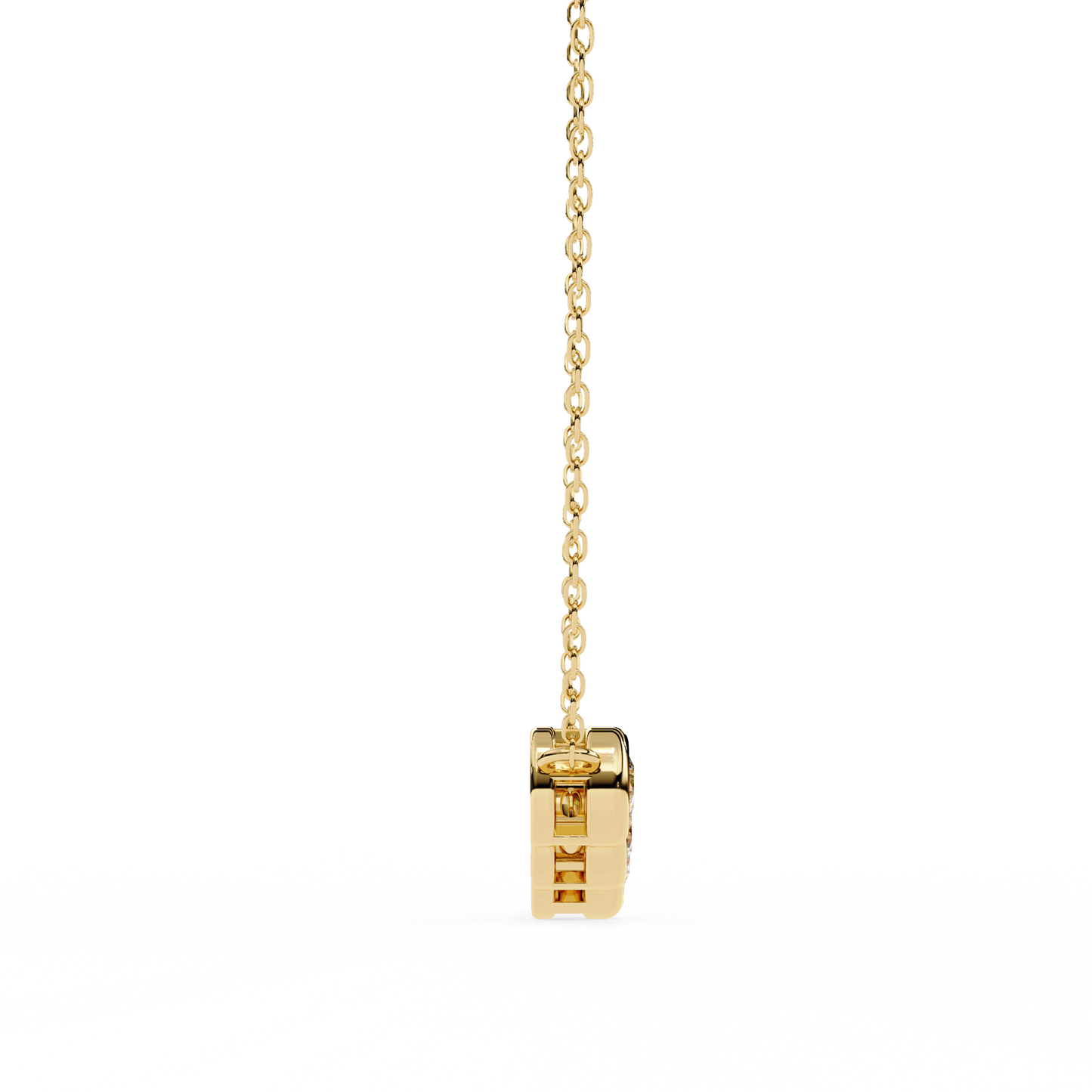 five-stone bezel set diamond pendant necklace – everyday luxury jewelry