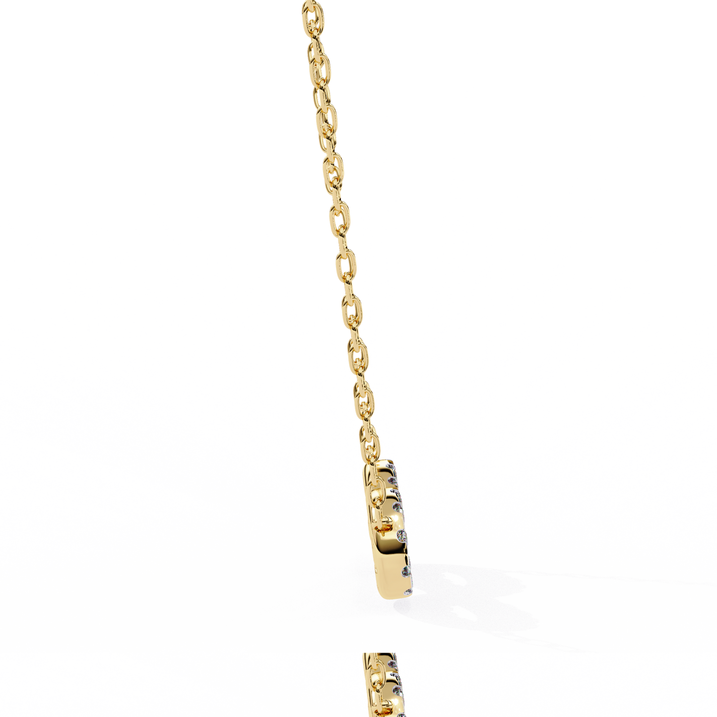 luxe infinity diamond pendant