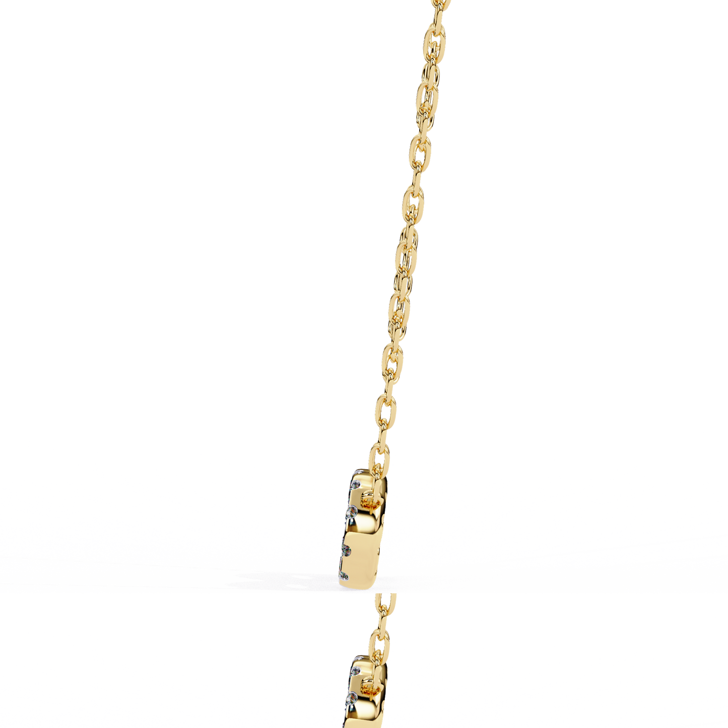 luxe infinity diamond pendant
