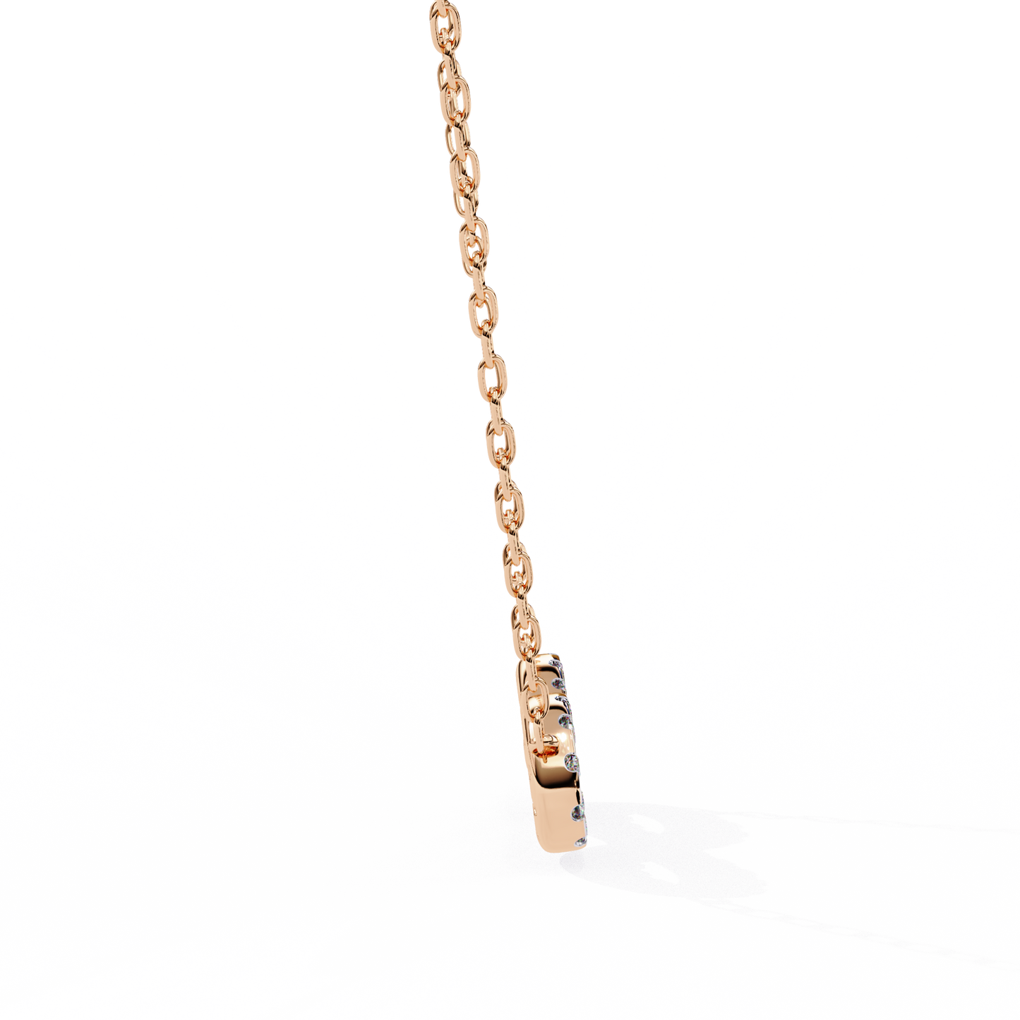 luxe infinity diamond pendant