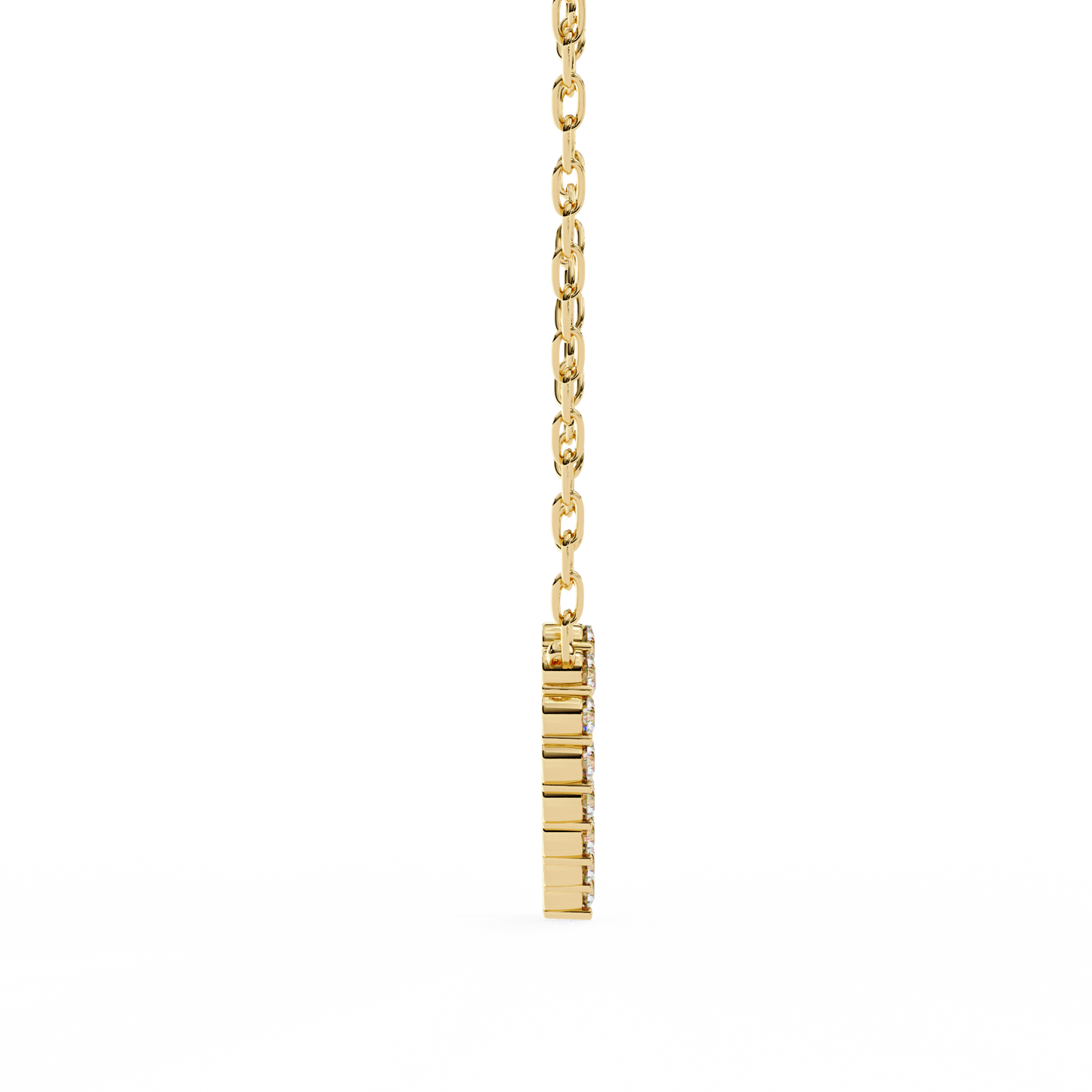 luxe heart diamond pendant