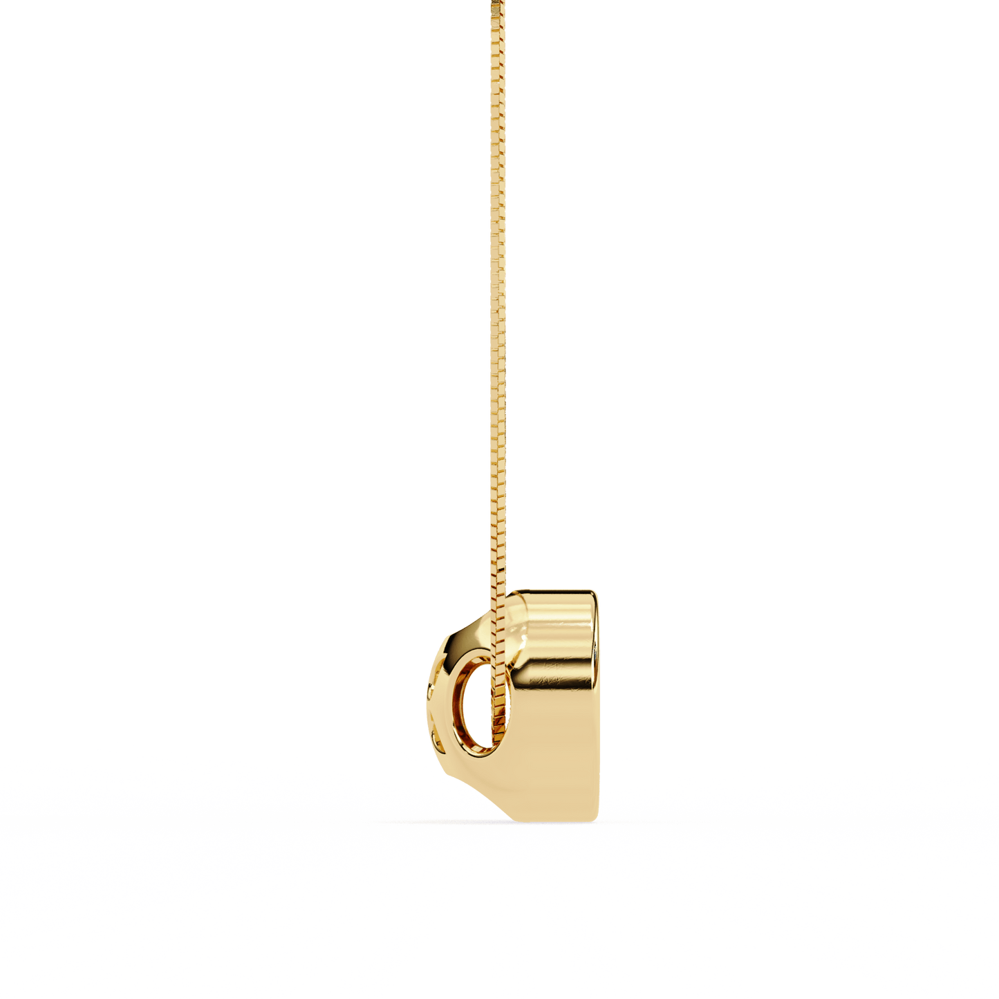 luxe circle diamond pendant