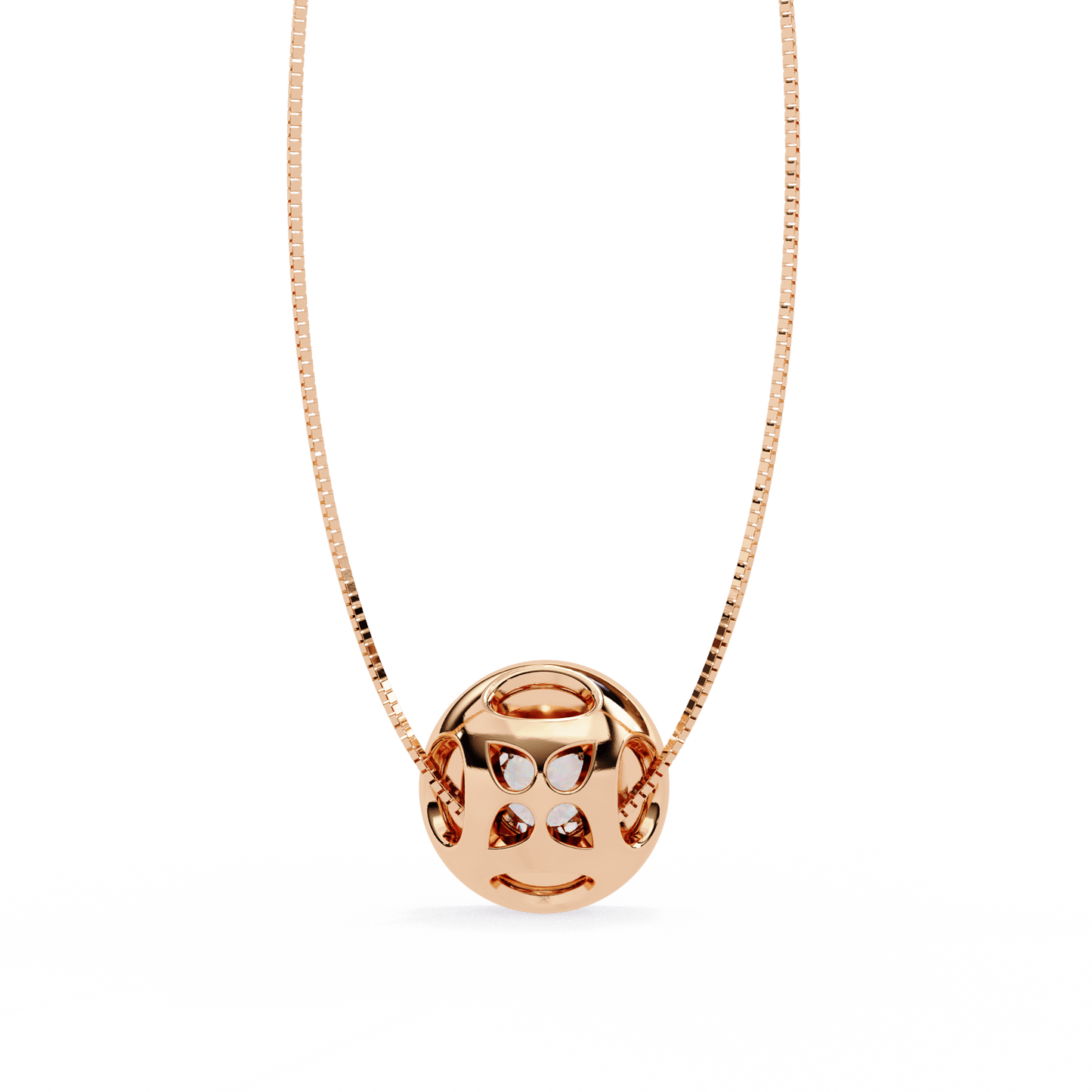 luxe circle diamond pendant