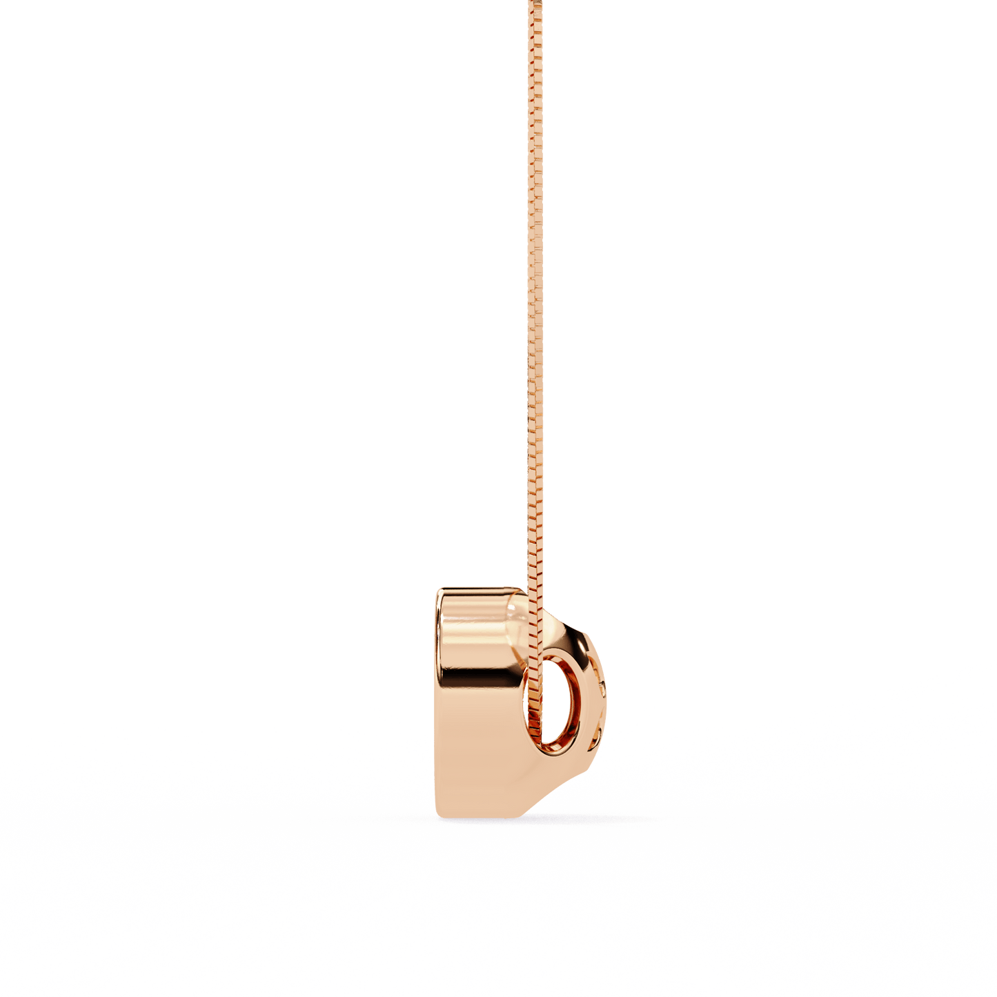 luxe circle diamond pendant