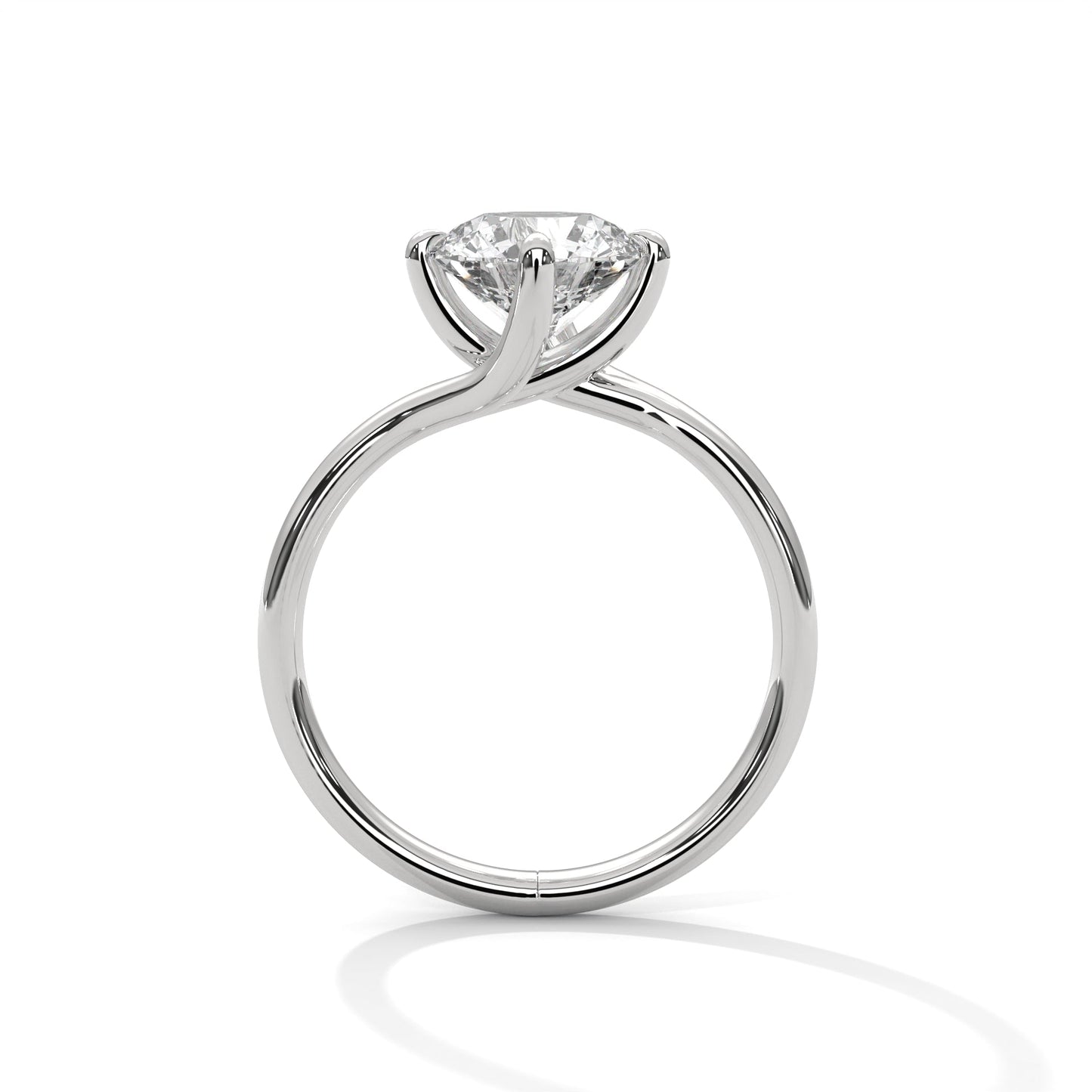 2.00 ct round cut swirl prong diamond solitaire engagement ring for her (usa)
