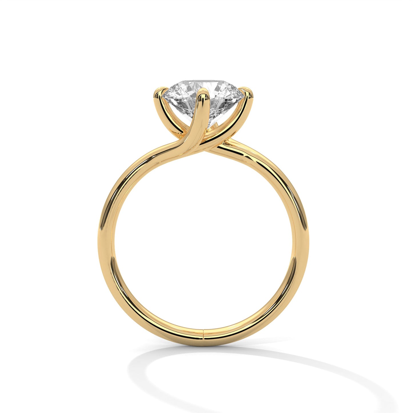 2.00 ct round cut swirl prong diamond solitaire engagement ring for her (usa)