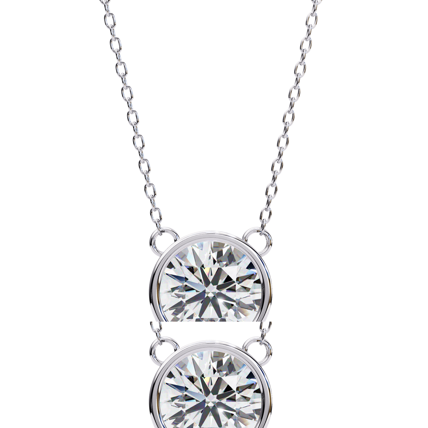 nova round diamond pendant