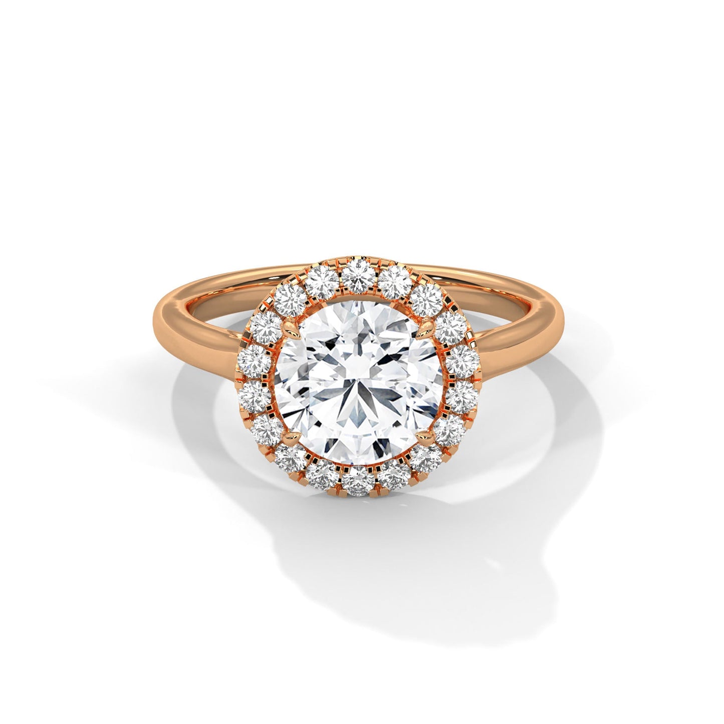 timeless 2.32 carat round cut halo diamond solitaire ring โ engagement & wedding jewelry