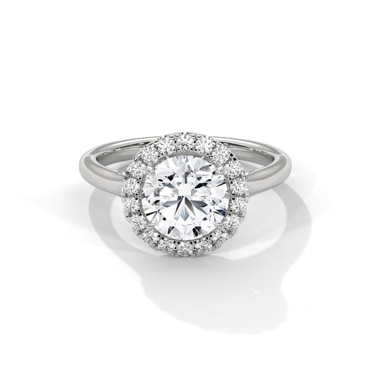 Timeless 2.32 Carat Round Cut Halo Diamond Solitaire Ring – Engagement & Wedding Jewelry