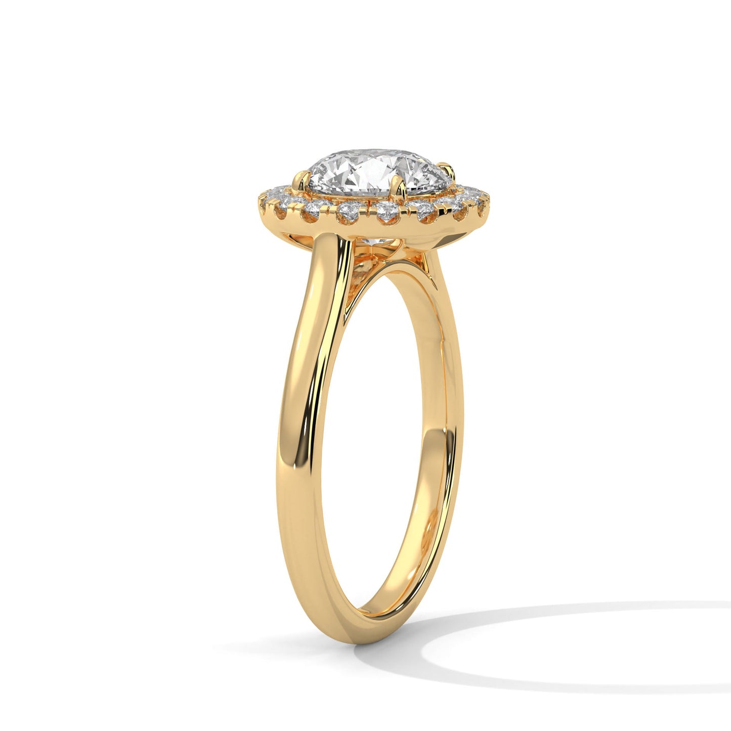 timeless 2.32 carat round cut halo diamond solitaire ring โ engagement & wedding jewelry