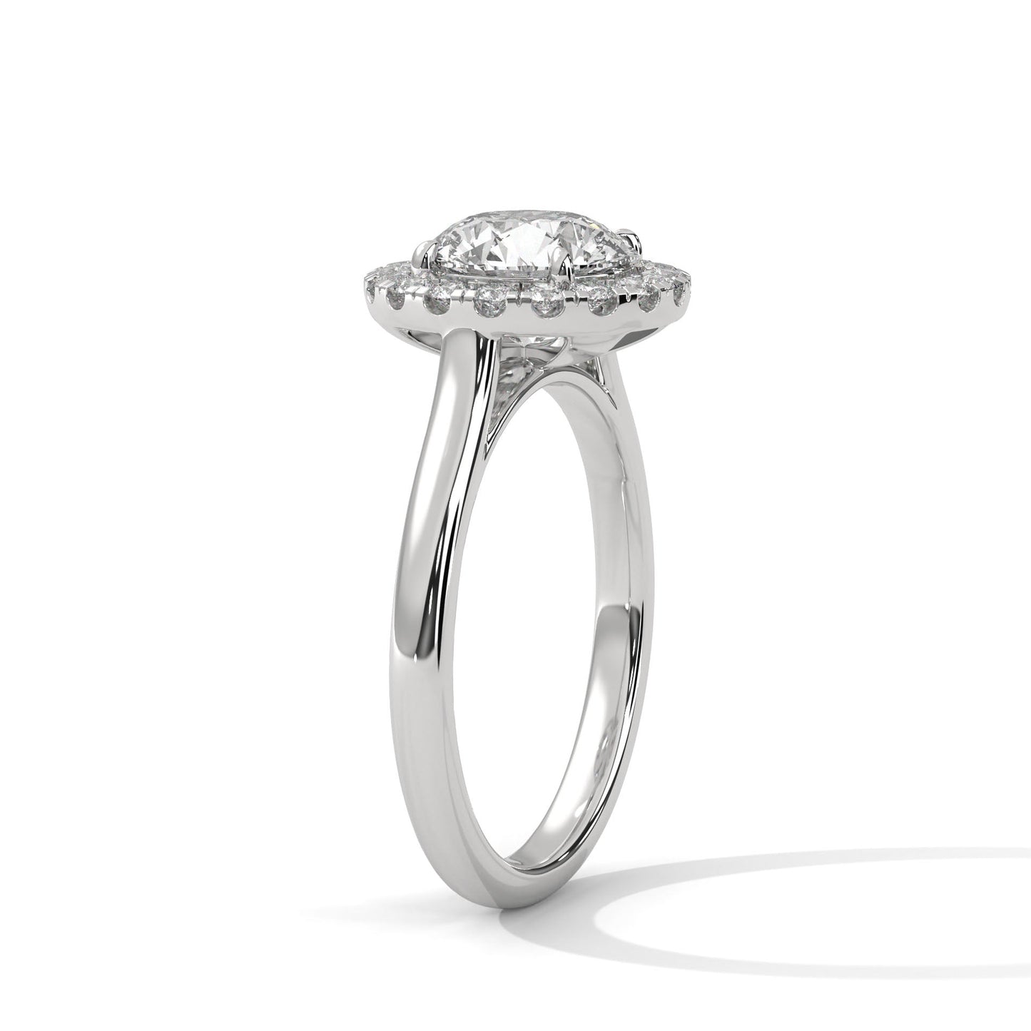 timeless 2.32 carat round cut halo diamond solitaire ring โ engagement & wedding jewelry