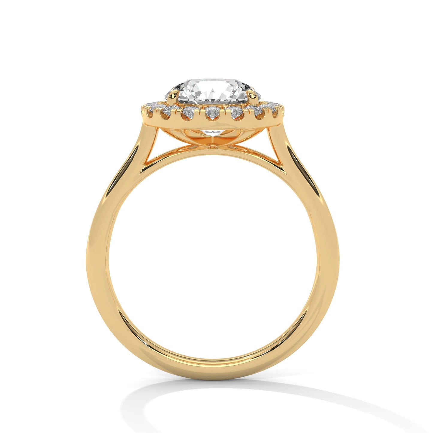 timeless 2.32 carat round cut halo diamond solitaire ring โ engagement & wedding jewelry