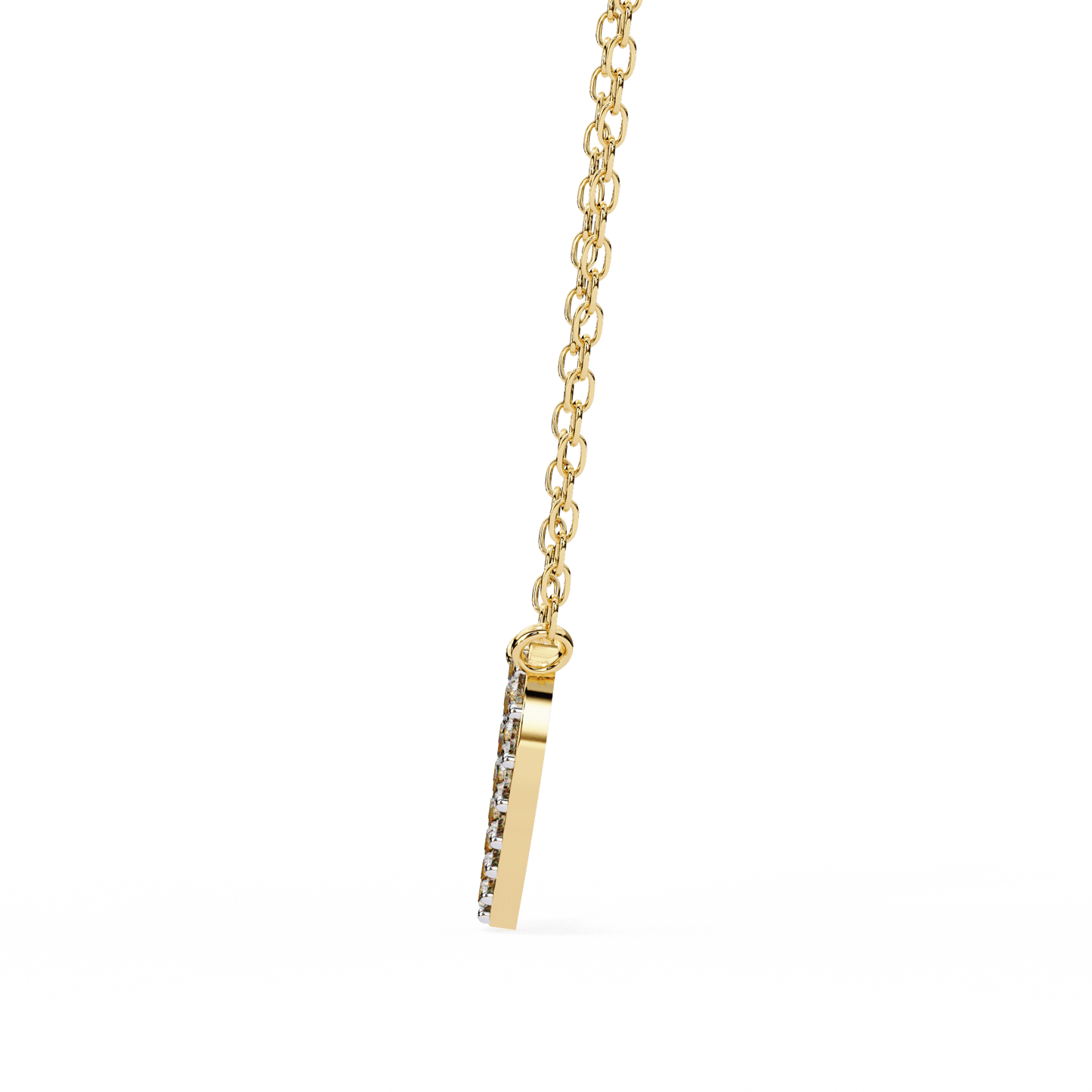 stellar round diamond pendant