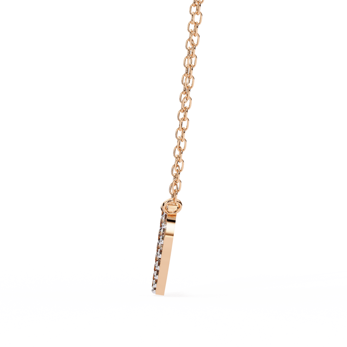 stellar round diamond pendant
