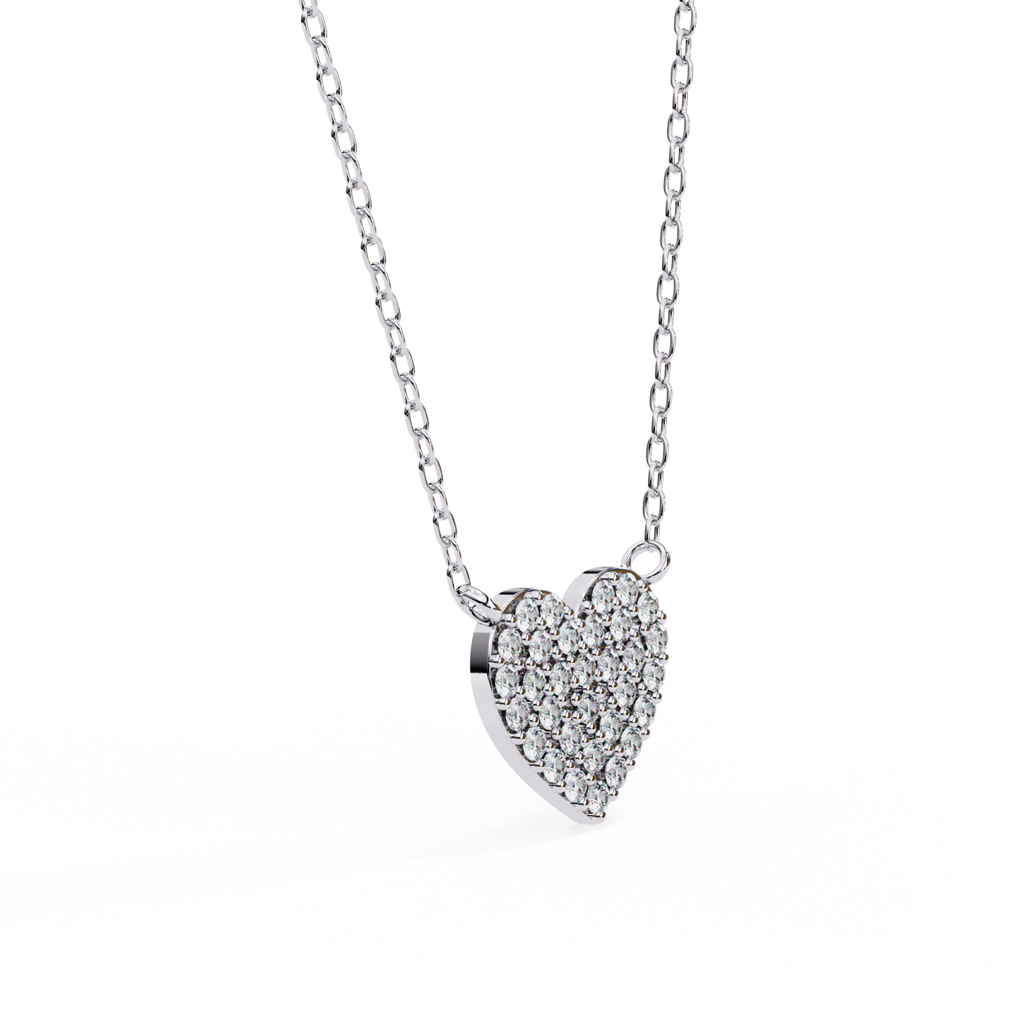 stellar round diamond pendant