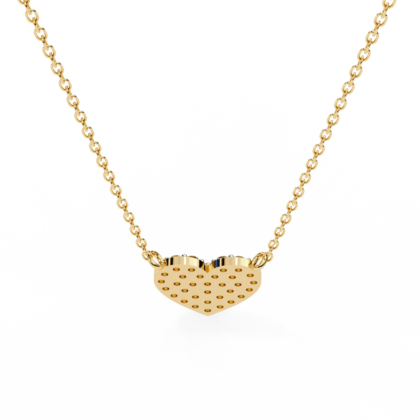 heart shaped pavé diamond pendant necklace – romantic luxury jewelry