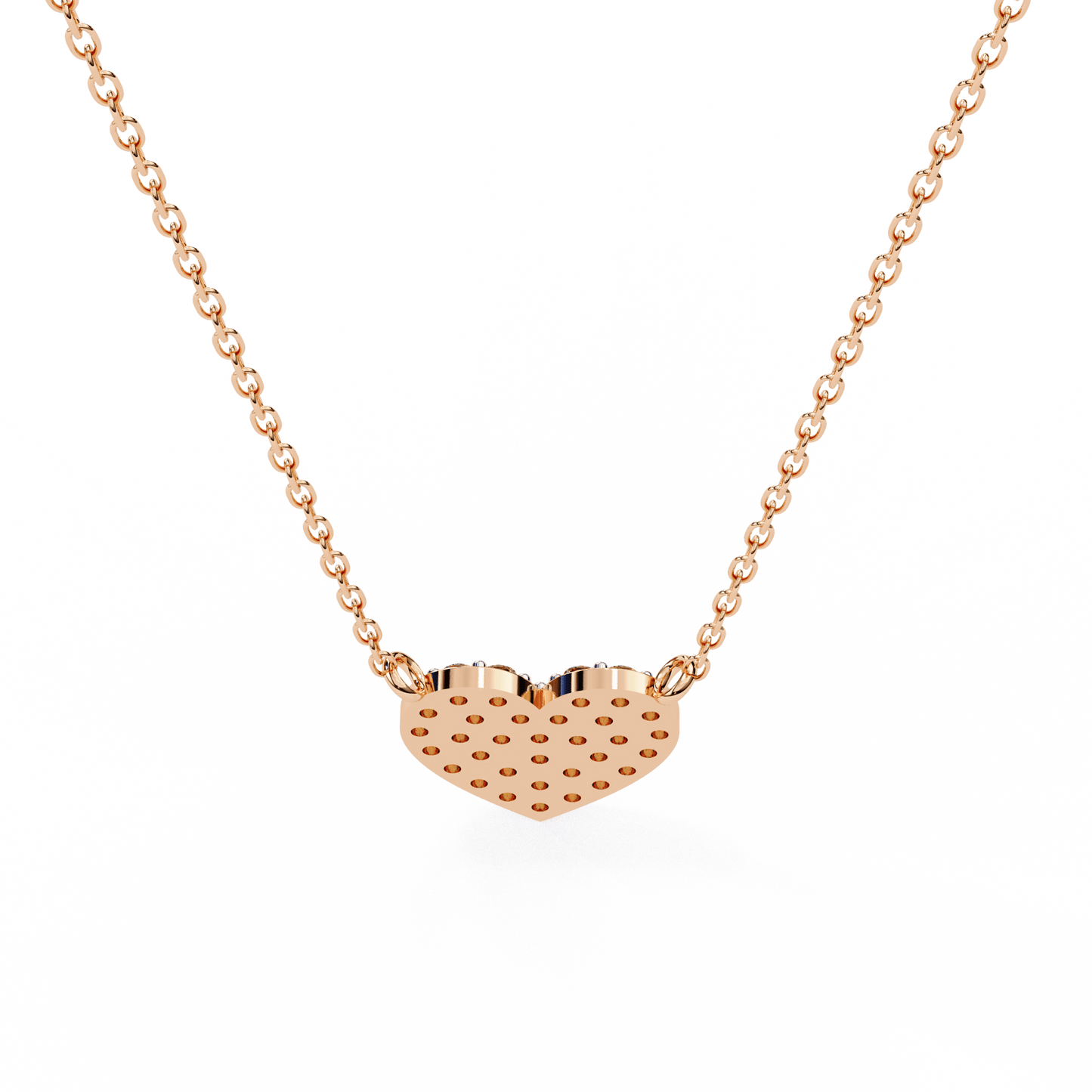 heart shaped pavé diamond pendant necklace – romantic luxury jewelry