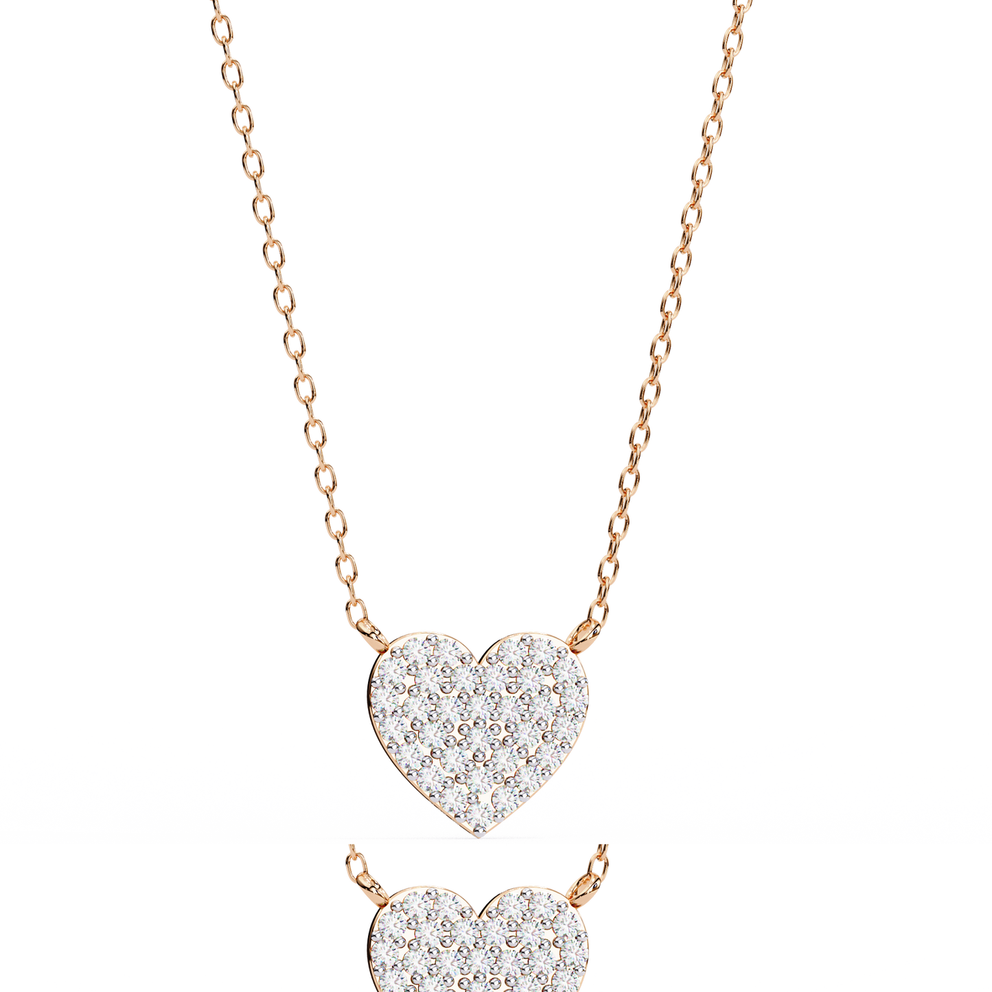 stellar round diamond pendant
