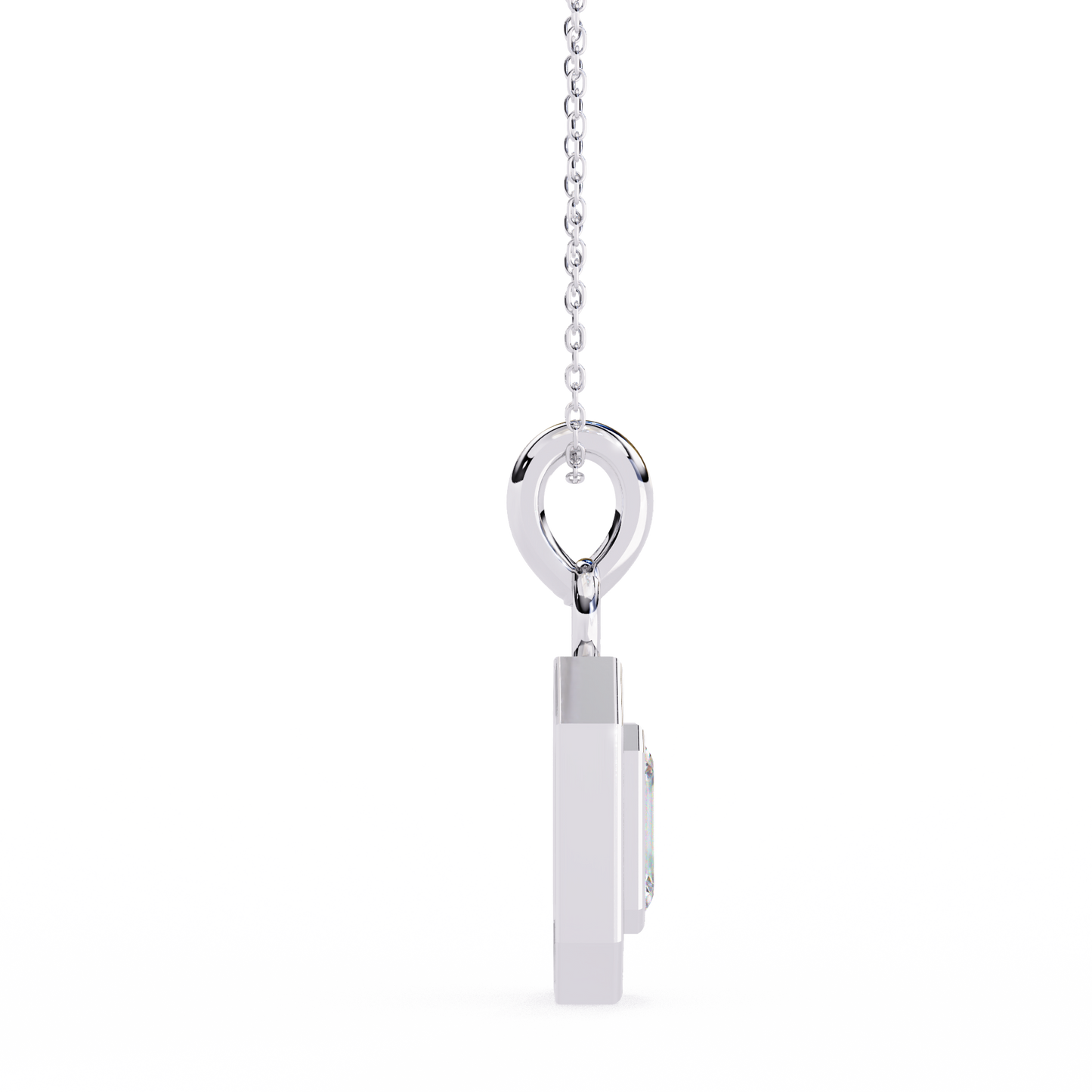 lgd pendant emerald stone (0.92ct) in 14k gold without chain