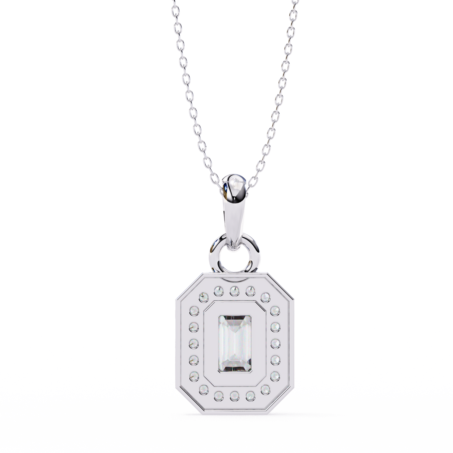 lgd pendant emerald stone (0.92ct) in 14k gold without chain