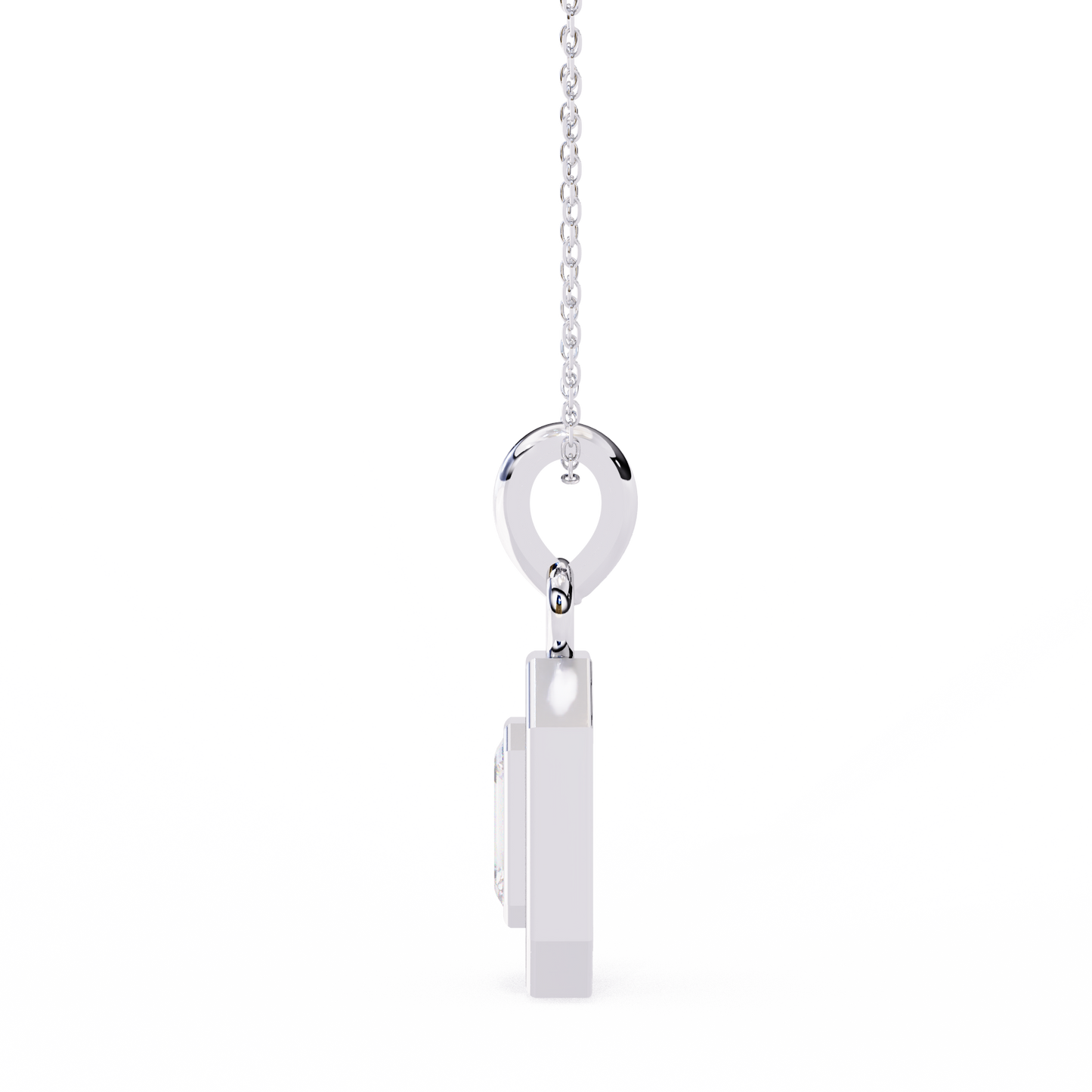 lgd pendant emerald stone (0.92ct) in 14k gold without chain