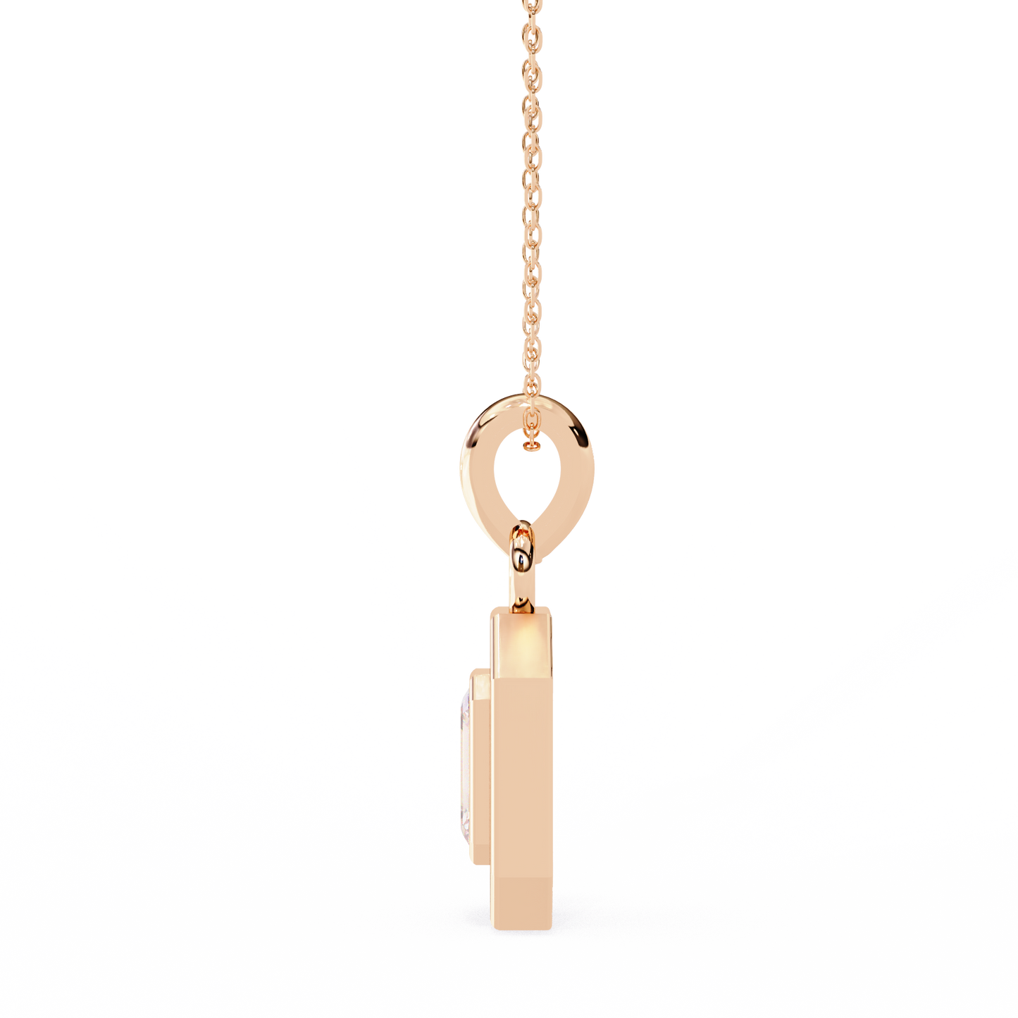 lgd pendant emerald stone (0.92ct) in 14k gold without chain