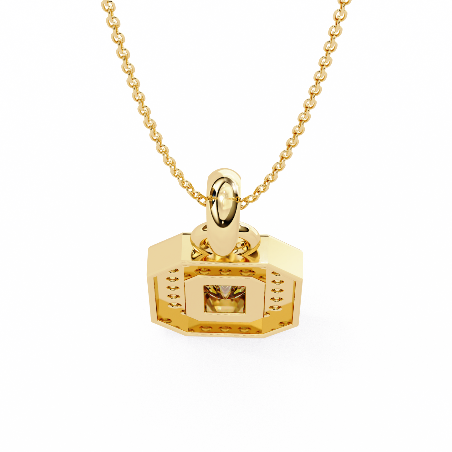 lgd pendant emerald stone (0.92ct) in 14k gold without chain