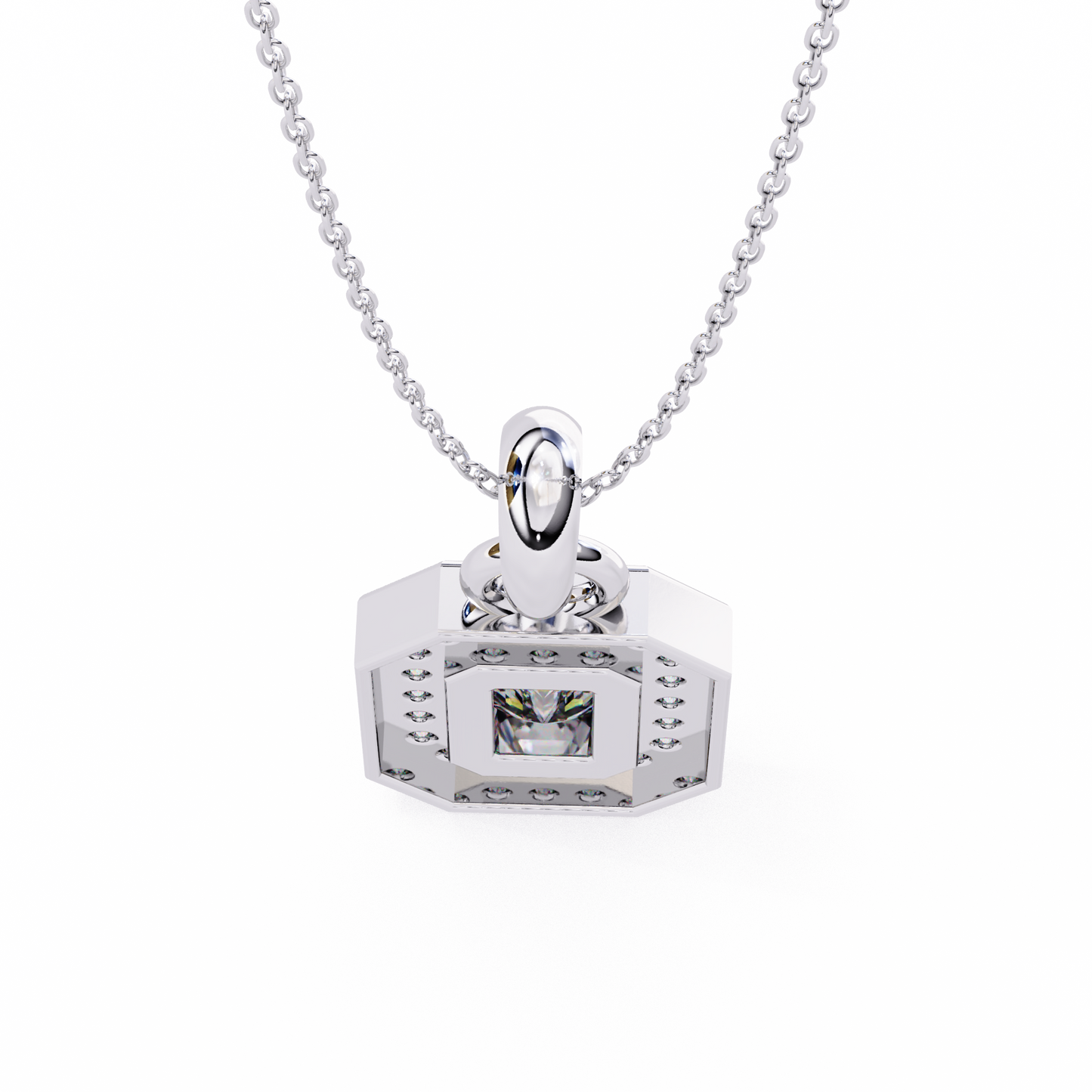 lgd pendant emerald stone (0.92ct) in 14k gold without chain